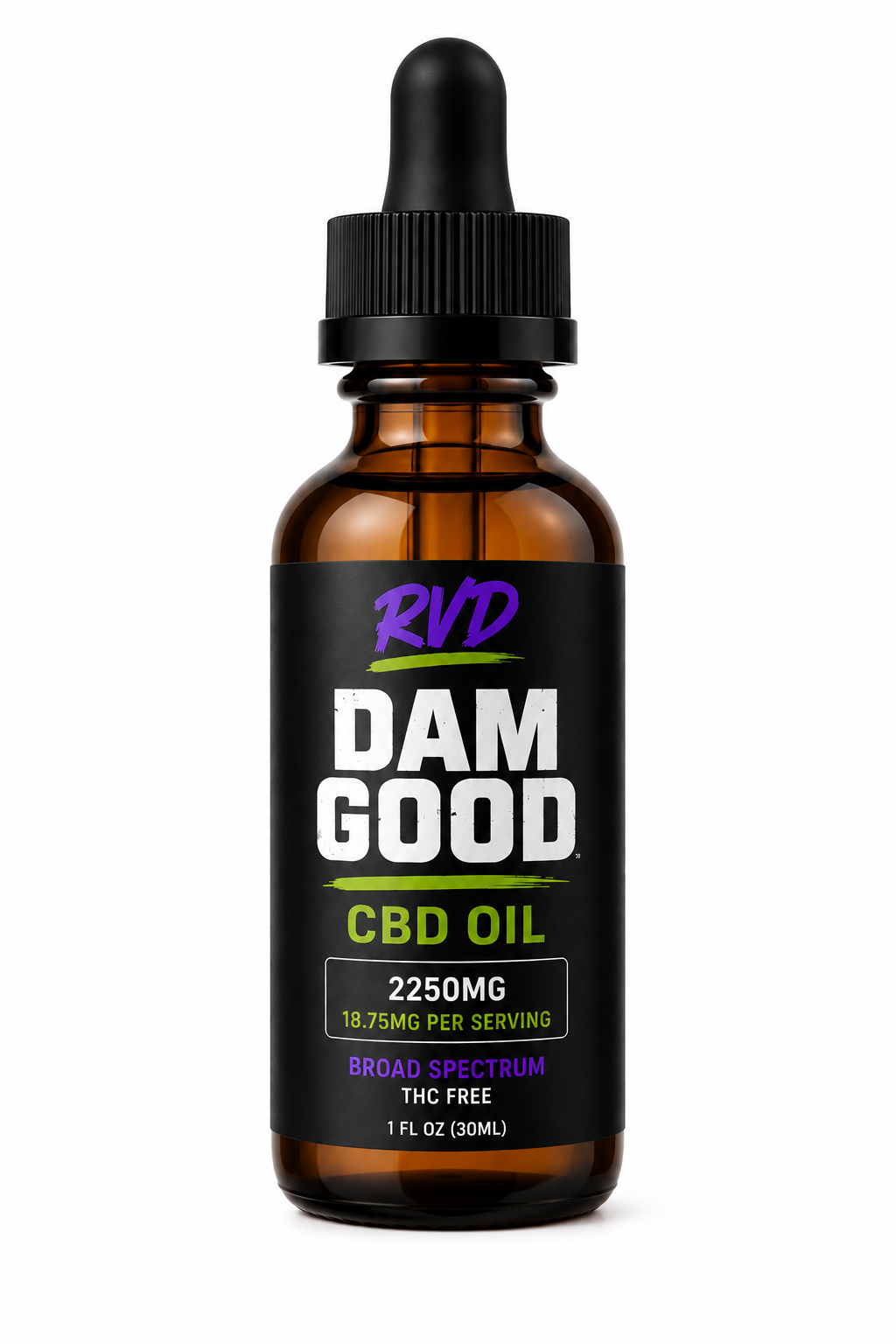 Pre Order! DAM GOOD CBD Broad Spectrum Oil Tincture